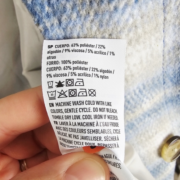 American Eagle Brushed Plaid Shacket Jacket - Picture 11 of 11